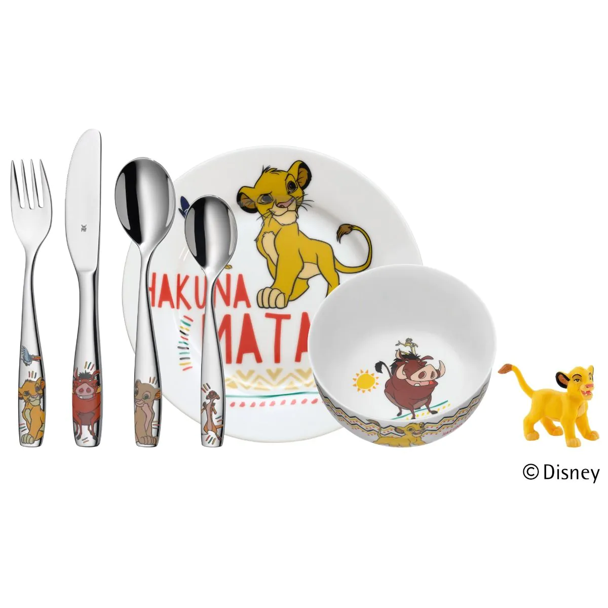 Дитячий Набір столових приборів WMF LION KING 6 предметів 1286049964 (12.8604.9964)