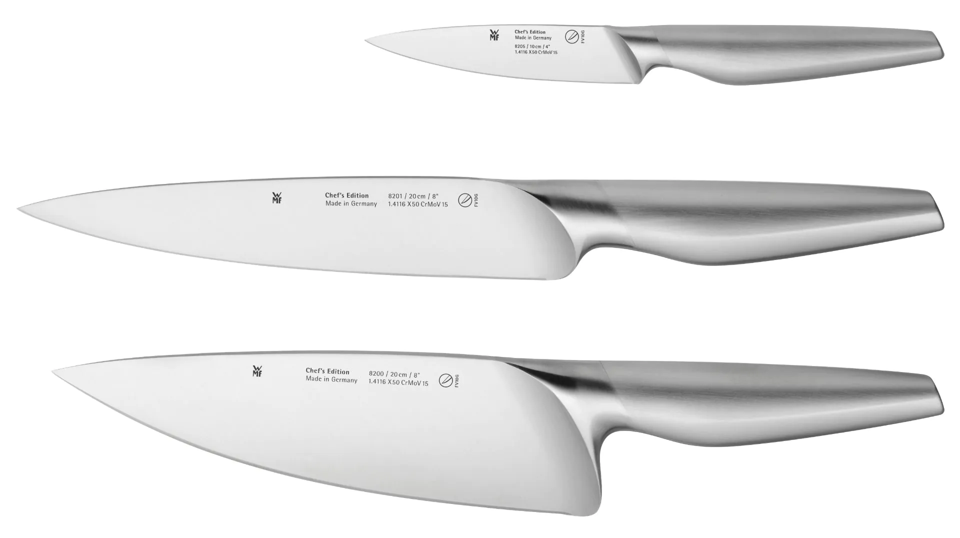 Набір ножів для кухні WMF Chef`s Edition 3 шт 1882109992 (18.8210.9992)