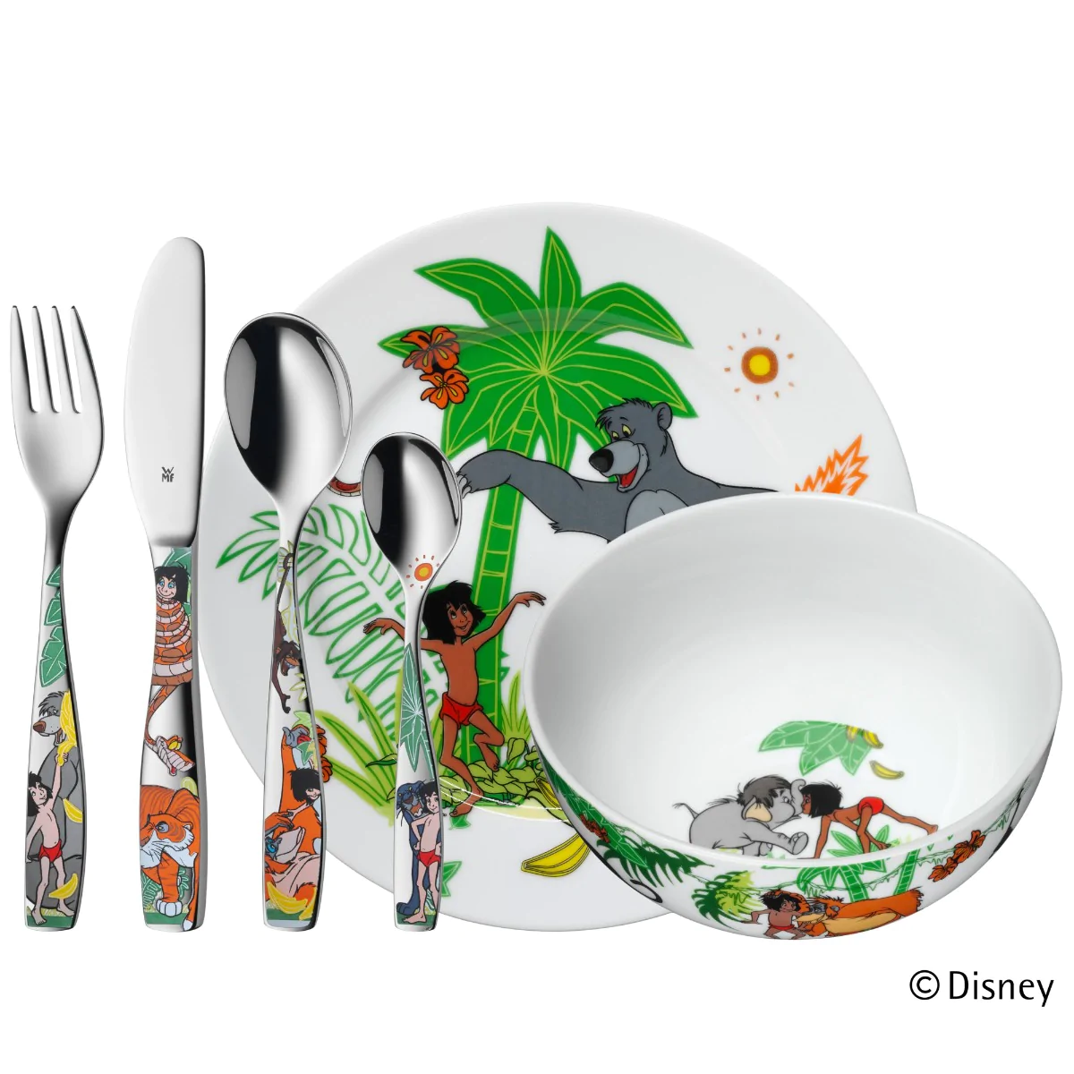 Дитячий Набір столових приборів WMF JUNGLE B 6 предметів 1283309964 (12.8330.9964)