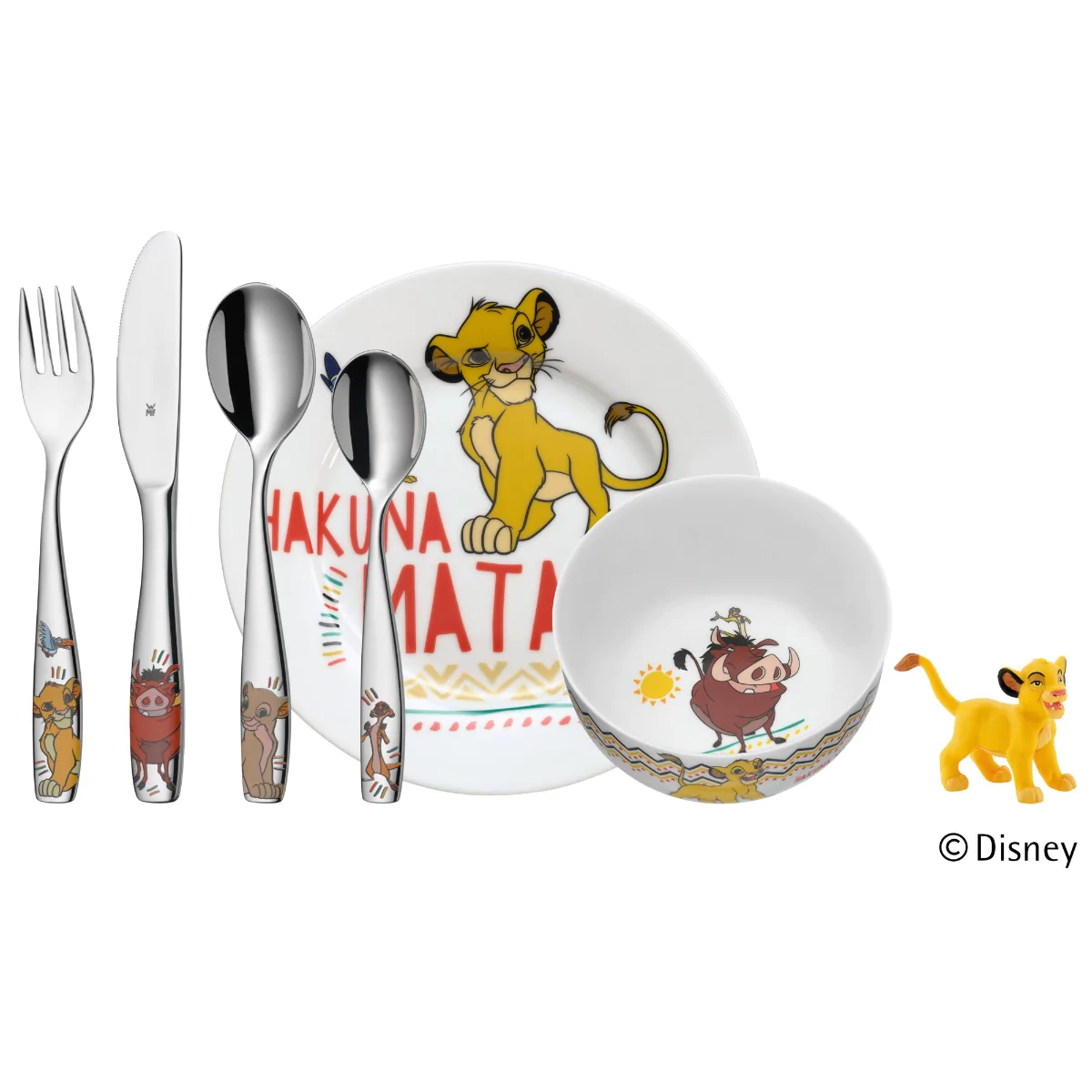 Дитячий Набір столових приборів WMF LION KING 6 предметів 1286049964 (12.8604.9964)