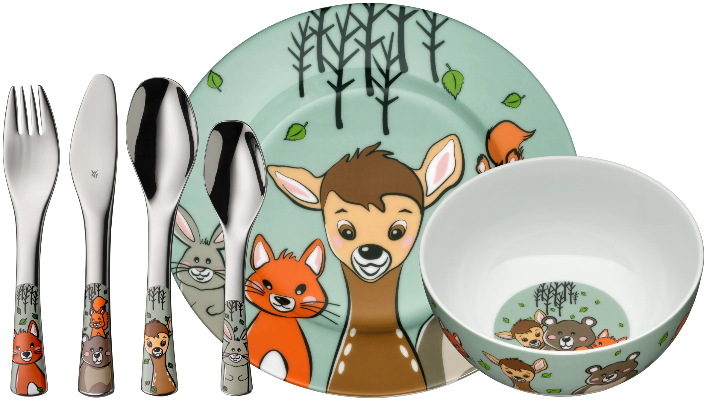 Дитячий набір столових приборів WMF Forest Friends 6 предметів 1286119964 (12.8611.9964)