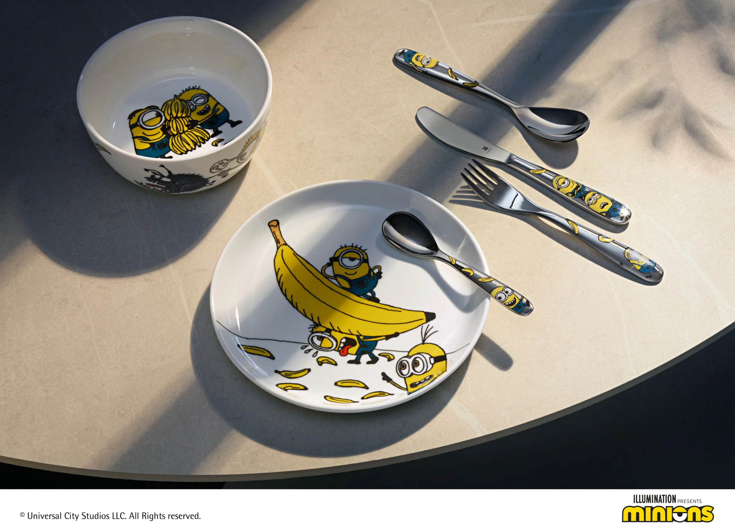 Дитячий набір столових приборів WMF MINIONS 6 предметів 1286079964 (12.8607.9964)