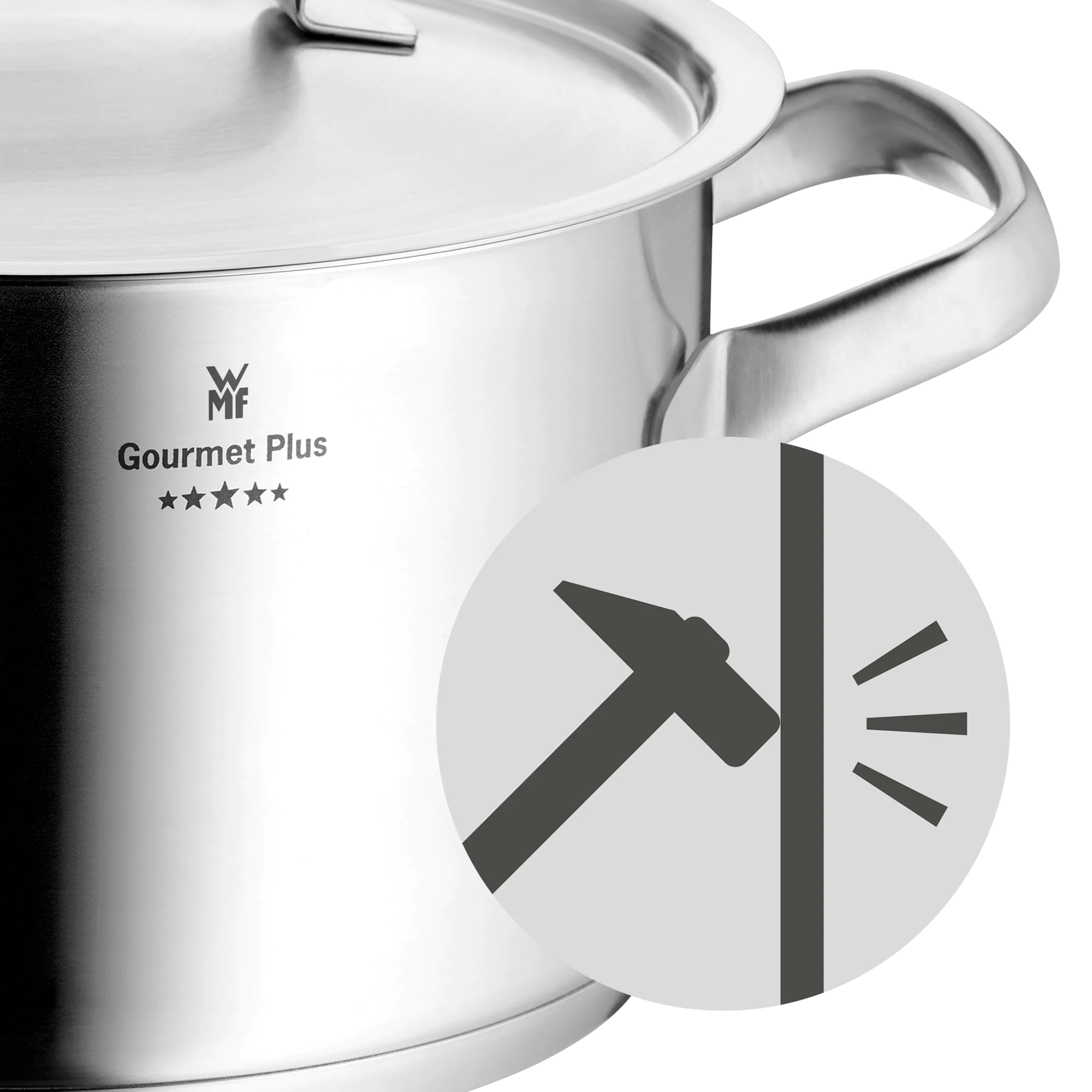 Каструля висока WMF GOURMET PLUS з кришкою 16 см (1,9 л) 0724166030 (07.2416.6030)