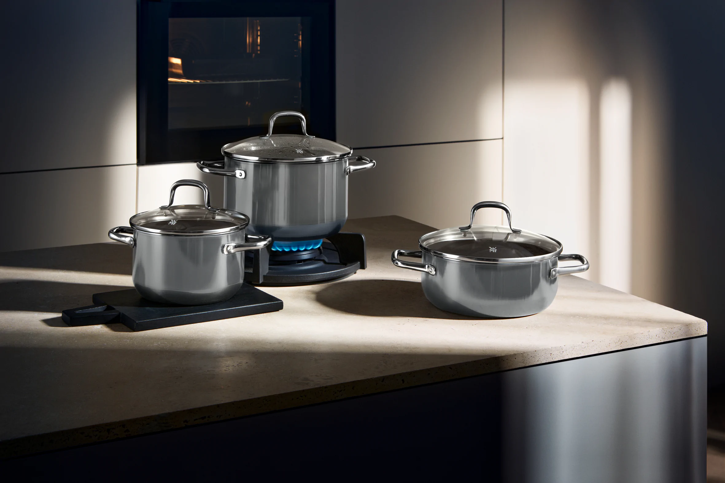 Набір посуду WMF FUSIONTEC ESSENTIAL CALM GREY 3 пр 0516995290 (05.1699.5290)