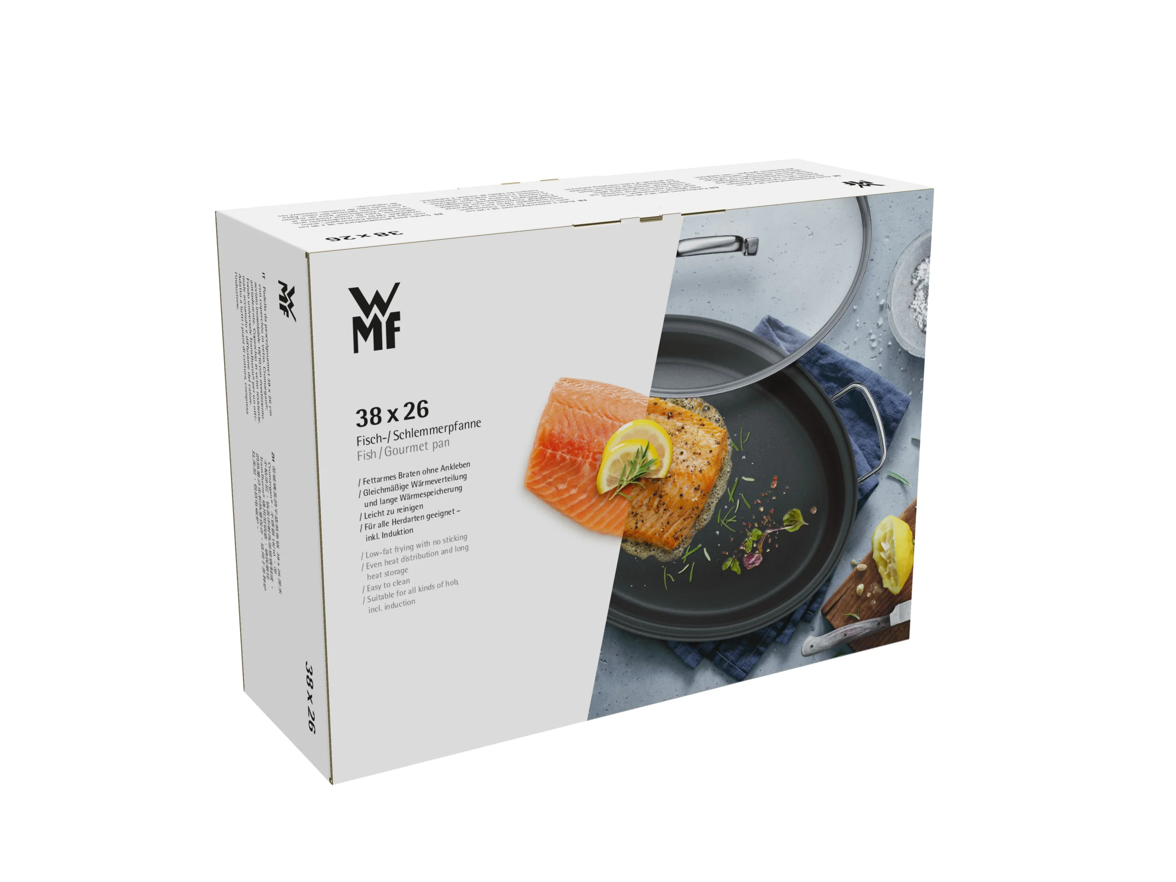 Сковорода з кришкою для риби WMF Gourmet 38х26 см 761506380 (07.6150.6380)